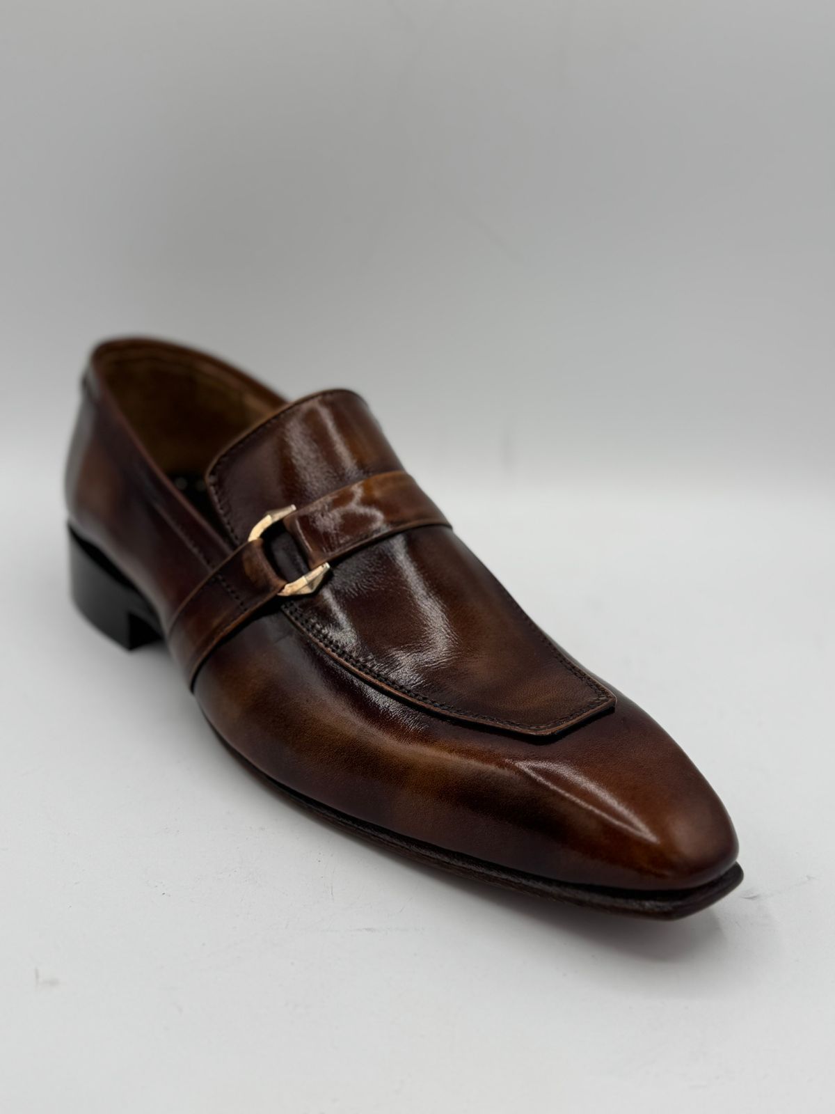 italian toe with brown premium leather3