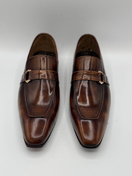 italian toe with brown premium leather3